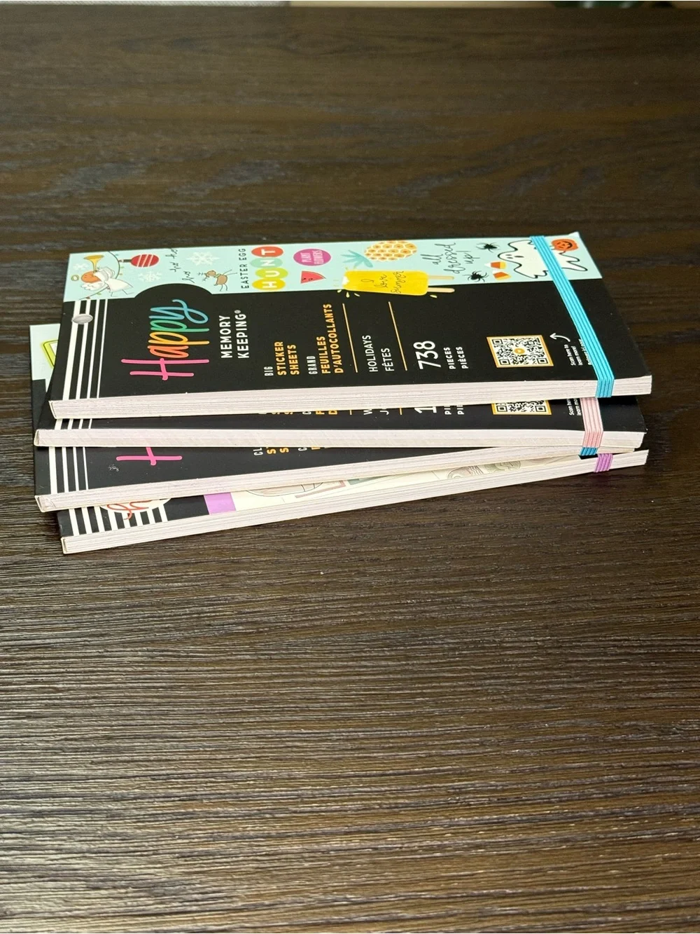 Happy Planner Sticker Packs - Black, Pink, Blue, Purple Accents